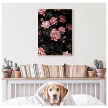 Load image into Gallery viewer, Peony Rose Flower Canvas Nordic Poster Botanical Scandinavian Style