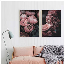 Load image into Gallery viewer, Peony Rose Flower Canvas Nordic Poster Botanical Scandinavian Style