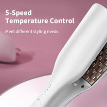 Load image into Gallery viewer, Professional Hair Crimper Curling Iron Wand Ceramic Corrugated Wave