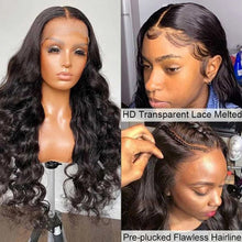 Load image into Gallery viewer, Qt Loose Deep Wave Wig 13x4 Lace Front Wig 30 Inch Human Hair Wigs For