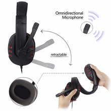 Load image into Gallery viewer, Rlovs Gaming Headset 3.5mm Wired Over-head Gamer Headphone With