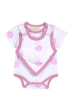 Load image into Gallery viewer, Smart Short Sleeve Bodysuit + Bib - Pink Rose
