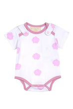Load image into Gallery viewer, Smart Short Sleeve Bodysuit + Bib - Pink Rose
