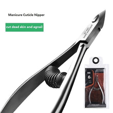 Load image into Gallery viewer, Spring Manicure Cuticle Nippers Dead Skin Agnail Cutter Sharp Nail