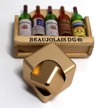 Load image into Gallery viewer, Square Magic Dice Metal Rotate Cube Fidget Spinner Antistress