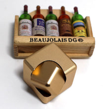 Load image into Gallery viewer, Square Magic Dice Metal Rotate Cube Fidget Spinner Antistress