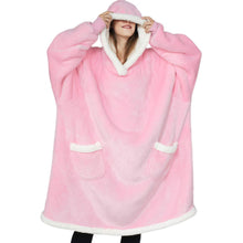 Load image into Gallery viewer, Sudadera con capucha de gran tamaño para mujer, manta de TV cálida con