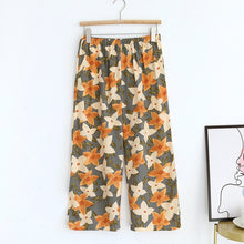 Load image into Gallery viewer, Summer new women's 100% viscose pajama pants cropped pants thin loose