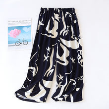 Load image into Gallery viewer, Summer new women's 100% viscose pajama pants cropped pants thin loose
