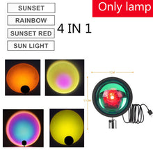 Load image into Gallery viewer, Sunset Projector Lamp Rainbow Atmosphere Night Light Sunset Light For