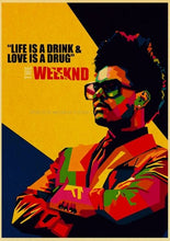 Load image into Gallery viewer, The Weeknd Vintage Kraft Paper Painting Poster And Print Alternative