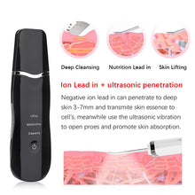 Load image into Gallery viewer, Ultrasonic Skin Scrubber Vibration Face Spatula Blackhead Remover