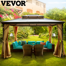 Load image into Gallery viewer, VEVOR Camping Tent Gazebo Canopy 10x10/10x12Ft Hardtop Outdoor Party