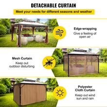 Load image into Gallery viewer, VEVOR Camping Tent Gazebo Canopy 10x10/10x12Ft Hardtop Outdoor Party