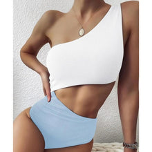 Load image into Gallery viewer, VigoCasey Patchwork Swimwear Women 2022 Sexy One Piece Swimsuit Female