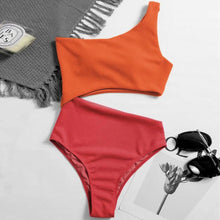 Load image into Gallery viewer, VigoCasey Patchwork Swimwear Women 2022 Sexy One Piece Swimsuit Female