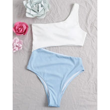 Load image into Gallery viewer, VigoCasey Patchwork Swimwear Women 2022 Sexy One Piece Swimsuit Female