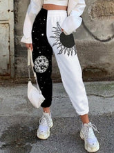 Load image into Gallery viewer, Leopard Print Stitching Women Pants Spring Elastic Waist Slim Long