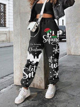 Load image into Gallery viewer, Leopard Print Stitching Women Pants Spring Elastic Waist Slim Long