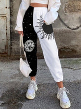 Load image into Gallery viewer, Leopard Print Stitching Women Pants Spring Elastic Waist Slim Long