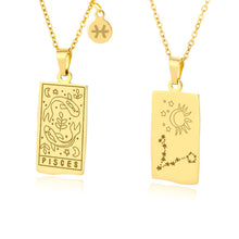 Load image into Gallery viewer, Vintage Zodiac Necklace For Women Gold Stainless Steel Constellation