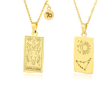 Load image into Gallery viewer, Vintage Zodiac Necklace For Women Gold Stainless Steel Constellation
