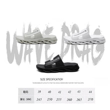 Load image into Gallery viewer, Weh Slippers Men Summer Luxury 2021 Beach Men Slippers Simple Black
