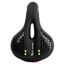 Load image into Gallery viewer, WEST BIKING Bicycle Saddle with Tail Light Thicken Widen MTB Soft