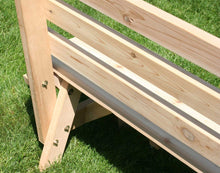 Load image into Gallery viewer, Creekvine Designs Cedar Picnic Table with Backed Benches 6Ft