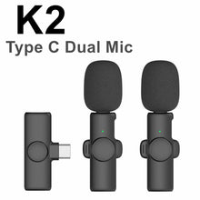 Load image into Gallery viewer, Wireless Lavalier Microphone for iPhone Android Phone Mini Wireless
