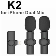 Load image into Gallery viewer, Wireless Lavalier Microphone for iPhone Android Phone Mini Wireless