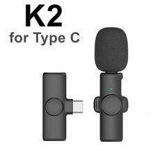 Load image into Gallery viewer, Wireless Lavalier Microphone for iPhone Android Phone Mini Wireless