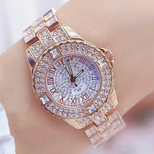 Load image into Gallery viewer, Women Watches Diamond Gold Watch Ladies Wrist Watches Luxury Brand