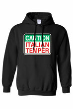 Load image into Gallery viewer, Unisex Funny Caution Italian Temper Pullover HOODIE