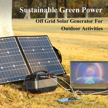 Load image into Gallery viewer, 330W Portable Power Station Solar Generator Backup Power