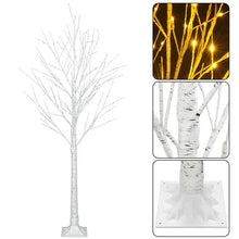 Load image into Gallery viewer, 4FT Snowflake Christmas Tree with 48 LED Lamp