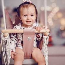 Load image into Gallery viewer, Swing with crown shaped cushion, dusty pink