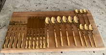 Load image into Gallery viewer, 24-Piece Stainless Steel Satin Finish Cutlery Set Rose Gold Collection