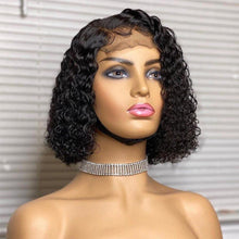 Load image into Gallery viewer, 13x4 Jerry Curl 13x6 Short Bob frontal 4x4 Lace Closure Wigs 180%