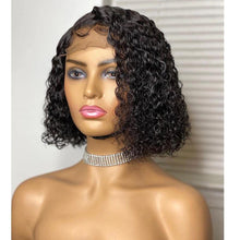 Load image into Gallery viewer, 13x4 Jerry Curl 13x6 Short Bob frontal 4x4 Lace Closure Wigs 180%