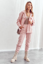 Load image into Gallery viewer, Two-piece women's insulated powder pink FI694 set