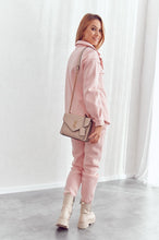 Load image into Gallery viewer, Two-piece women's insulated powder pink FI694 set
