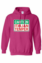 Load image into Gallery viewer, Unisex Funny Caution Italian Temper Pullover HOODIE