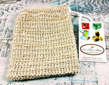 Load image into Gallery viewer, Sisal Soap Saver Sack, Exfoliating Soap Bag, Soap