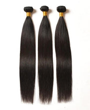 Load image into Gallery viewer, 10A Grade 1/3/4 Straight Brazilian 100% Human Hair Bundles Double Weft