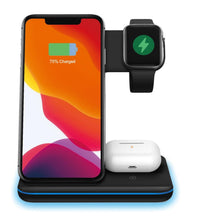 Load image into Gallery viewer, Ninja 15W 3 in 1 Fast Wireless Charging Station for Mobile Phones