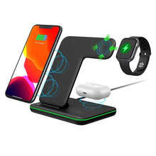 Load image into Gallery viewer, Ninja 15W 3 in 1 Fast Wireless Charging Station for Mobile Phones