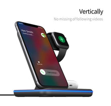 Load image into Gallery viewer, Ninja 15W 3 in 1 Fast Wireless Charging Station for Mobile Phones
