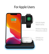Load image into Gallery viewer, Ninja 15W 3 in 1 Fast Wireless Charging Station for Mobile Phones