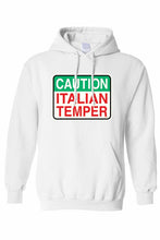 Load image into Gallery viewer, Unisex Funny Caution Italian Temper Pullover HOODIE